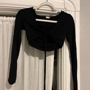 Garage long sleeve crop top